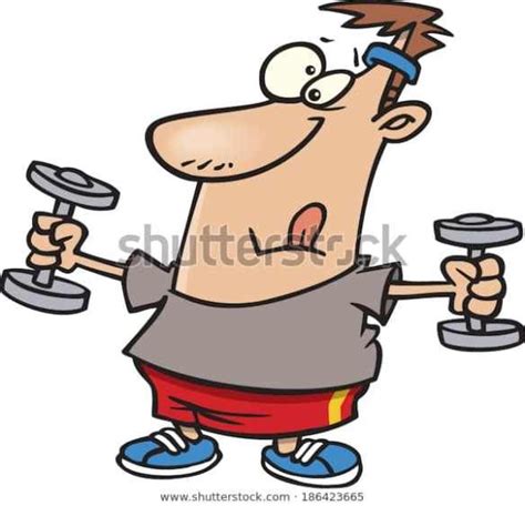 Working It Out Cartoon People Clip Art Going To The Gym