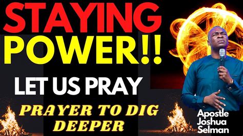 Prayer Time ☄ With Apostle Joshua Selman Youtube