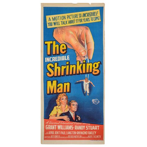 1957 Original Film Poster The Incredible Shrinking Man Australian