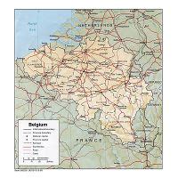 Detailed Administrative Map Of Belgium With Roads And Major Cities