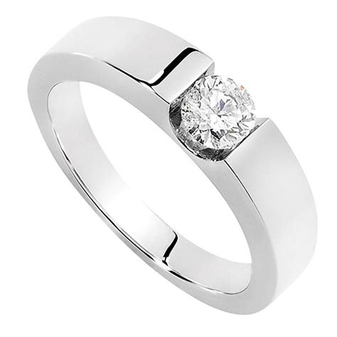 Single Solitaire Diamond Ring For Mens Diamond Engagement Ring Simple