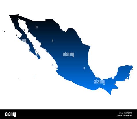 Map Of Mexico Stock Photo Alamy