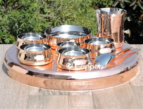 Buy Copper And Stainless Steel Dinner Dining Kitchen Sets Or