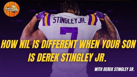 Lsu Football Derek Stingley Sr On The Nil Process For Stingley Jr