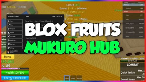 Blox Fruits Mukuro Hub Script Blox Fruits Mukuro Hub Gui Working Youtube