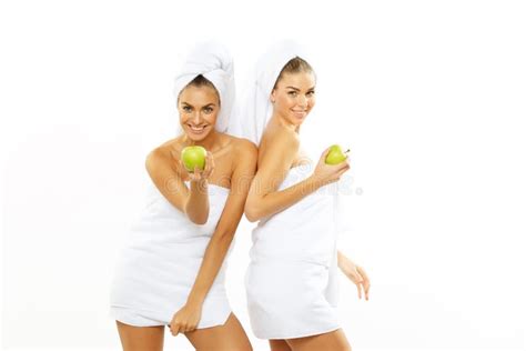 Two Happy Teen Girl After Shower Stock Image Image Of Shower Females 66829055