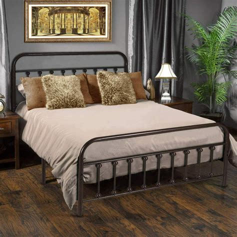 Metal Bed Frame Queen Farmhouse Wrought Iron Vintage