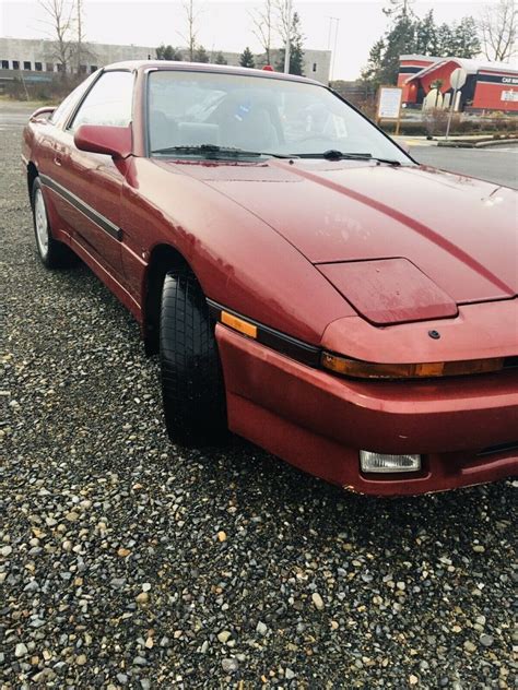 1988 Toyota Supra Hatchback Red Rwd Automatic Sport Roof For Sale