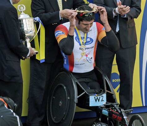 Ernst Van Dyk Wins Wheelchair Race At Boston Marathon For Record 10th