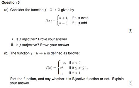 solved question 5 a consider the function f z → z given