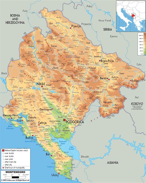 Maps Of Montenegro Detailed Map Of Montenegro In English Tourist Map Map Of Resorts Of