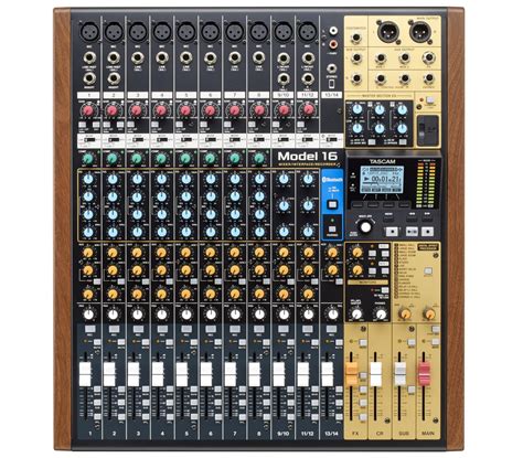 Tascam Announce Model 16 A Standalone Multi Track Recorder Mixer And
