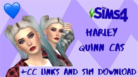 Harley Quinn In The Sims 4 Cc Links Sim Download Youtube