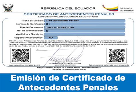 Imprimir Certificado De Antecedentes Penales Ecuador Frente Ecuador My Xxx Hot Girl