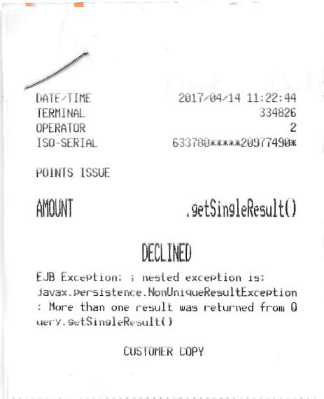 Maybe you would like to learn more about one of these? My Costa Coffee Club receipt has a Java exception : mildlyinteresting