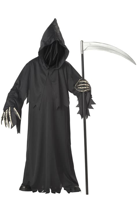 Grim Reaper Deluxe Scary Child Halloween Costume Ebay