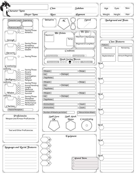 The Best Fillable E Character Sheet Pdf Sheeshaminpics