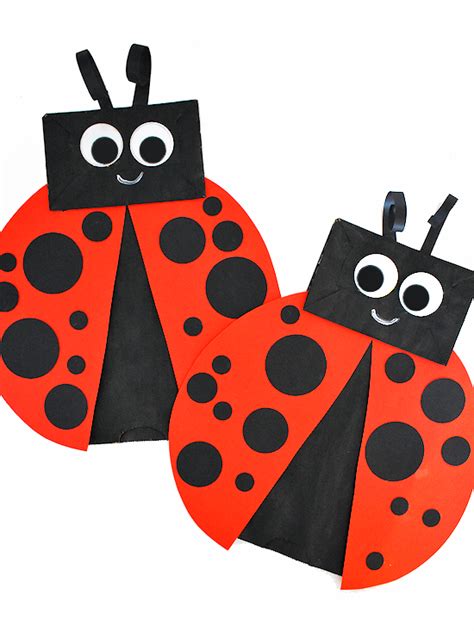 Paper Bag Ladybug Craft Our Kid Things