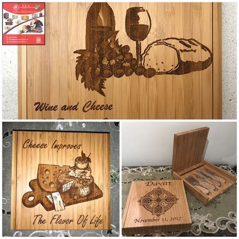 Custom Cheese Board With Tools Engraved Wedding T Etsy Custom