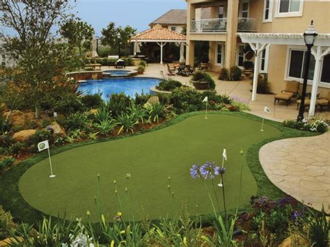 Push the balls from any yard or green into your personal putting green cup. Backyard Courts Gallery | Sport Court
