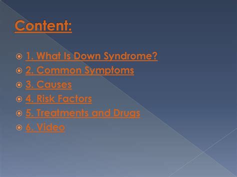 What Is Down Syndromecommon Symptoms презентация онлайн