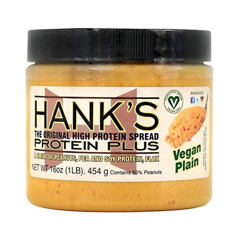 Hanks Protein Vegan Spreads Peanut Butter Fitone Nutrition Center
