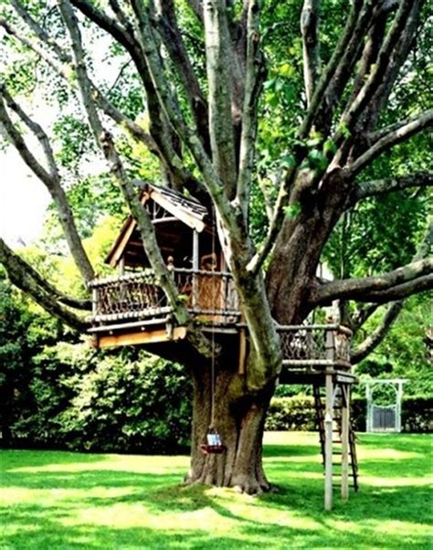 33 Simple And Modern Kids Tree House Designs Tree Houses Pinterest