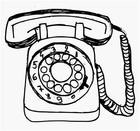 Telephone Clipart Black And White Clip Art Library