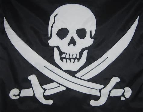 Pirate Jack Rackham Sewn Flag Seattle Flagmakers
