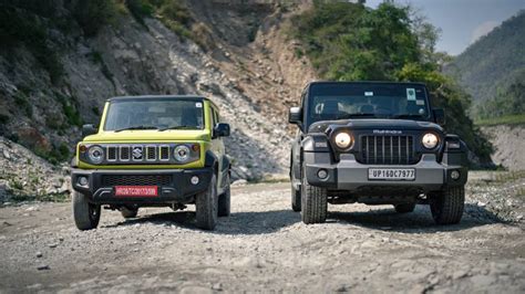 Price Comparison Maruti Suzuki Jimny Vs Mahindra Thar Overdrive