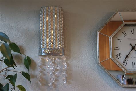 Dollar Tree Wall Sconce Diy Glam Decor Light Fixture Diy Wall