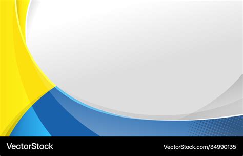 Abstract Vector Blue Yellow Background Geometric Shapes