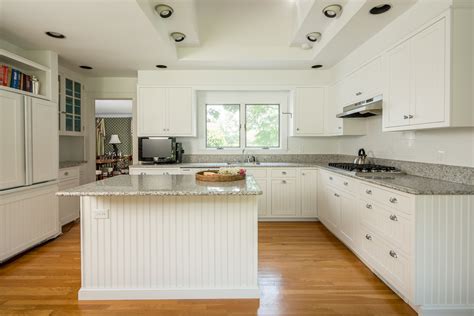 Browse 209 photos of white beadboard kitchen cabinets. Kitchen Remodel in Bedford NY | Beachy Cabinet Design ...