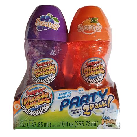 Super Miracle Bubbles Scented 2 Pack Outdoor Sports And Pool Toys