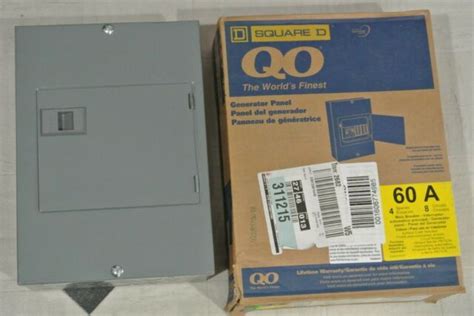 Square D 60 Amp 8 Circuit Generator Panel For Sale Online Ebay