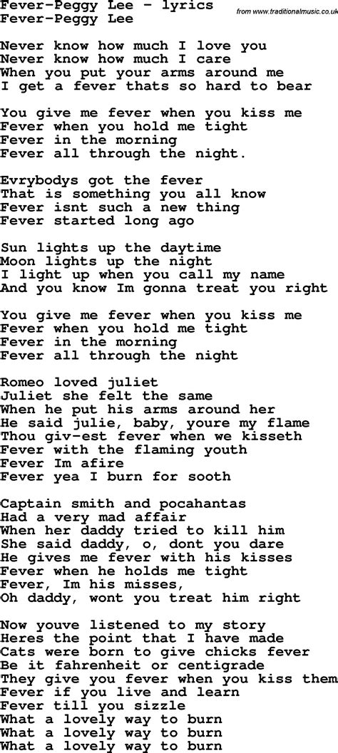Love Song Lyrics Forfever Peggy Lee