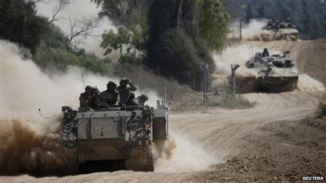 Gaza Crisis 13 Israeli Soldiers Scores Of Gazans Killed Bbc News