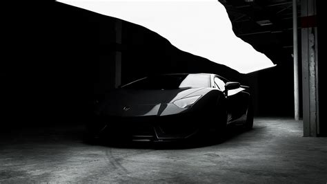 Lamborghini Aventador Wallpaper 4k Black Cars Cgi