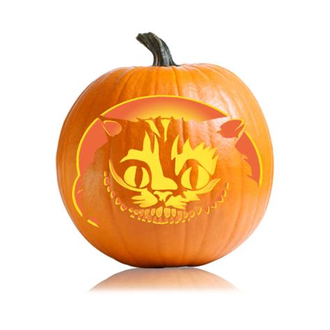 Cheshire Cat Pumpkin Stencils Patterns