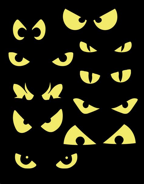 Printable Spooky Eye Templates