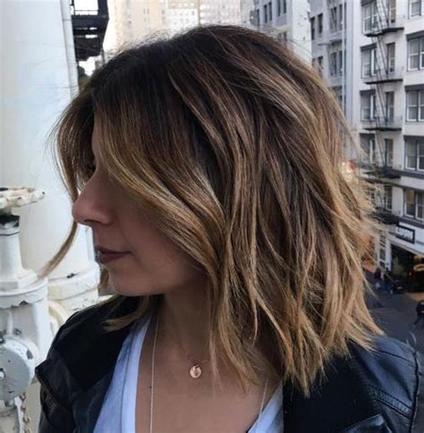 Lighten your hair's tones towards aim for thick, loose curls, then run your fingers through your bob for the best results. 20 Inspirational Long Choppy Bob Hairstyles