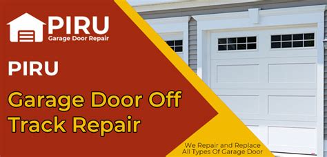 Even if the problem looks simple, you should hire professionals to do the job for you. No.1 Garage Door Off Track Repair Piru - Opener & Cable ...
