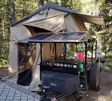 Diy Roof Top Tent Camping Utility Trailer Rack Artofit