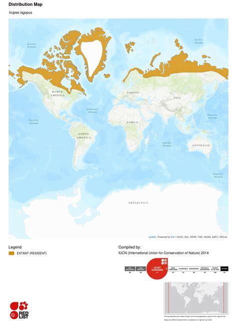 Arctic Fox Map 