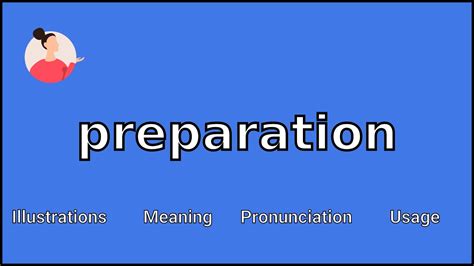 Preparation Meaning And Pronunciation Youtube