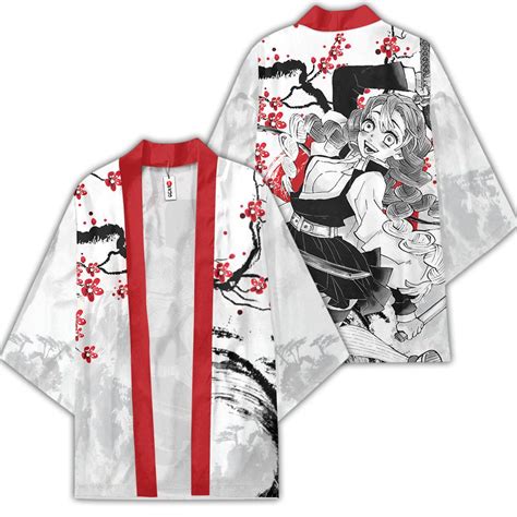 Mitsuri Kanroji Kimono Shirts Custom Kimetsu Anime Haori Japan Style