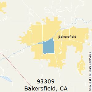 List Bakersfield Map With Zip Codes