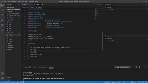 Competitive Coding Setup For C And Python In Vs Code Using Python Hot