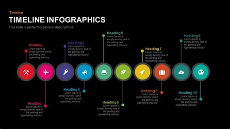 Overlapping Timeline Powerpoint Template 80e
