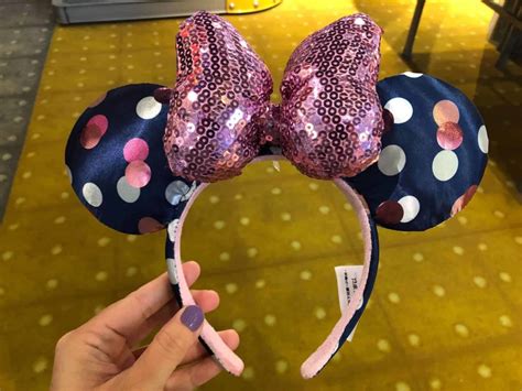 Photos New Satin Polka Dot Minnie Ear Headband Spotted At Mouse Gear